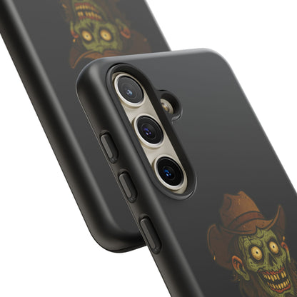 Zombie Cowboy Phone Case — "Ain't No Grave Gonna Hold This Yeehaw" Protective iPhone Cover
