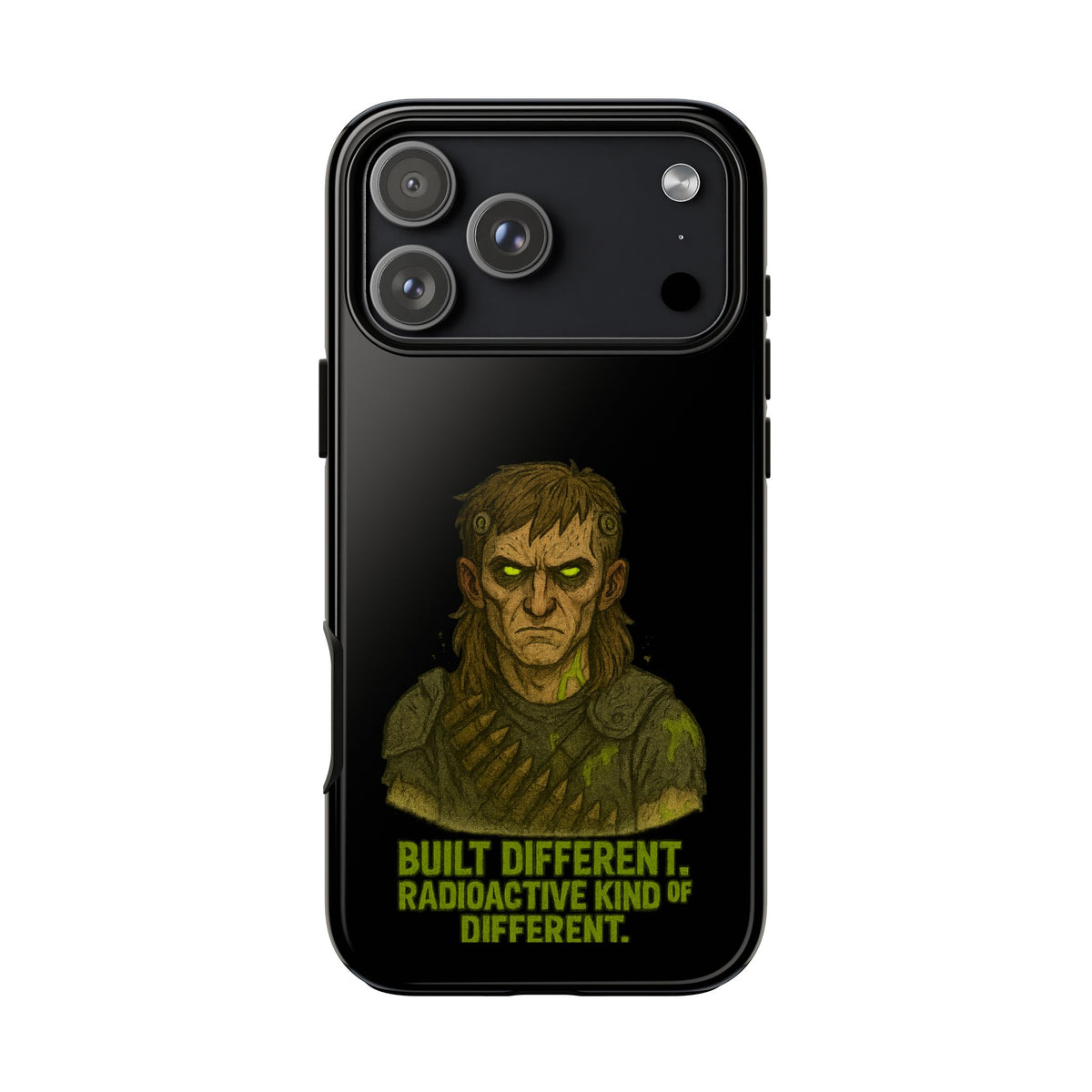 Phone Case — "Built Different, Radioactive Kind of Different" Mutant Design
