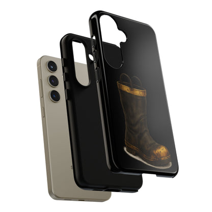 Vintage Fire Boot Phone Case — Rugged Protective iPhone Cover