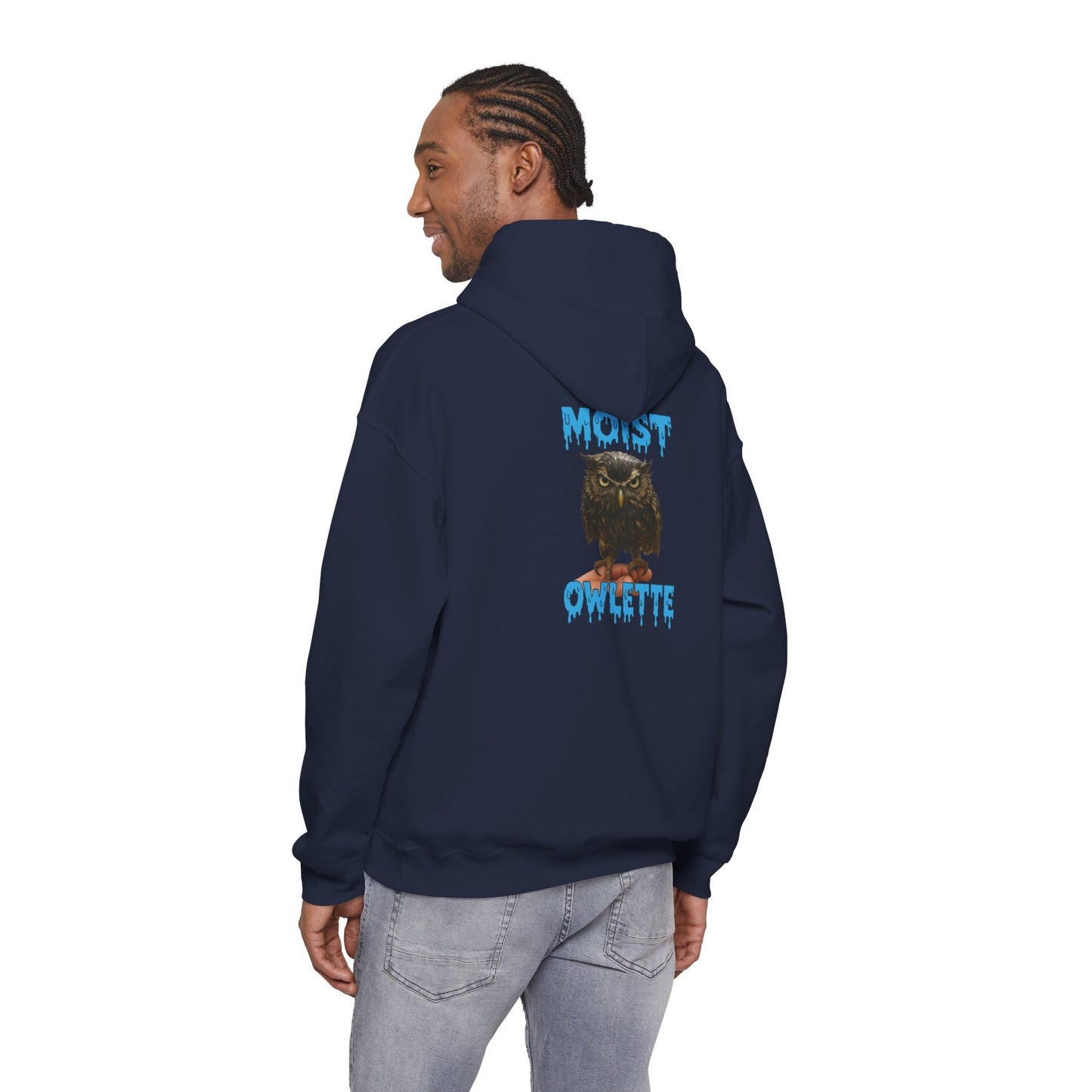 Owl Graphic Hoodie – “Must Owelette” Retro Drip Design