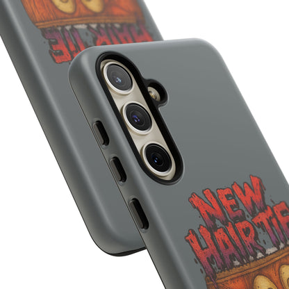 Phone Case — 'New Hairte' Funny Grinning Tongue-Out Monster Design