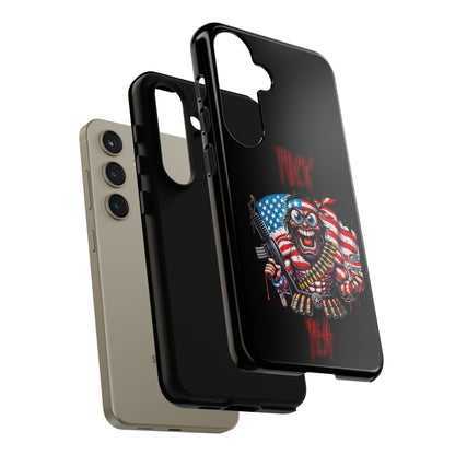 Phone Case — American Flag Skull Soldier Design (Tough Cases)