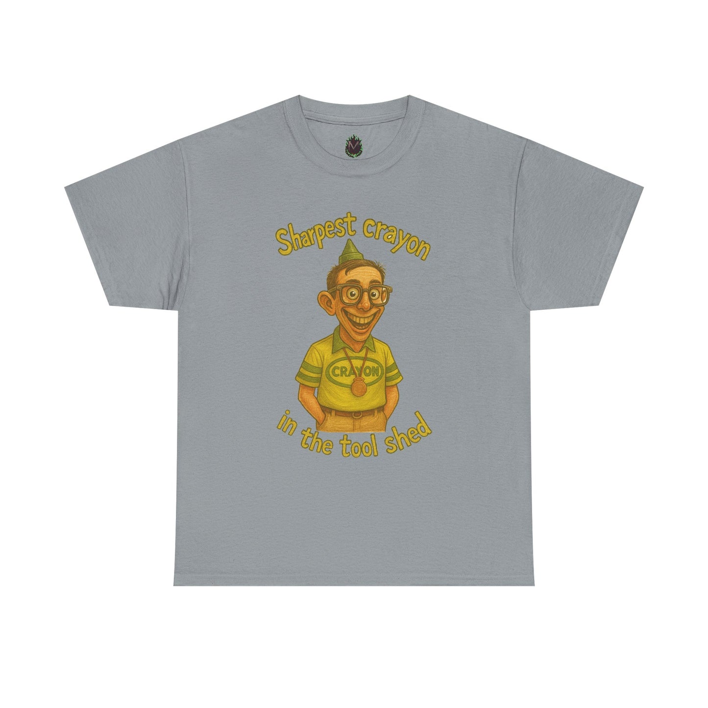 Sharpest Crayon in the Tool Shed T-Shirt | Funny Retro Character Tee