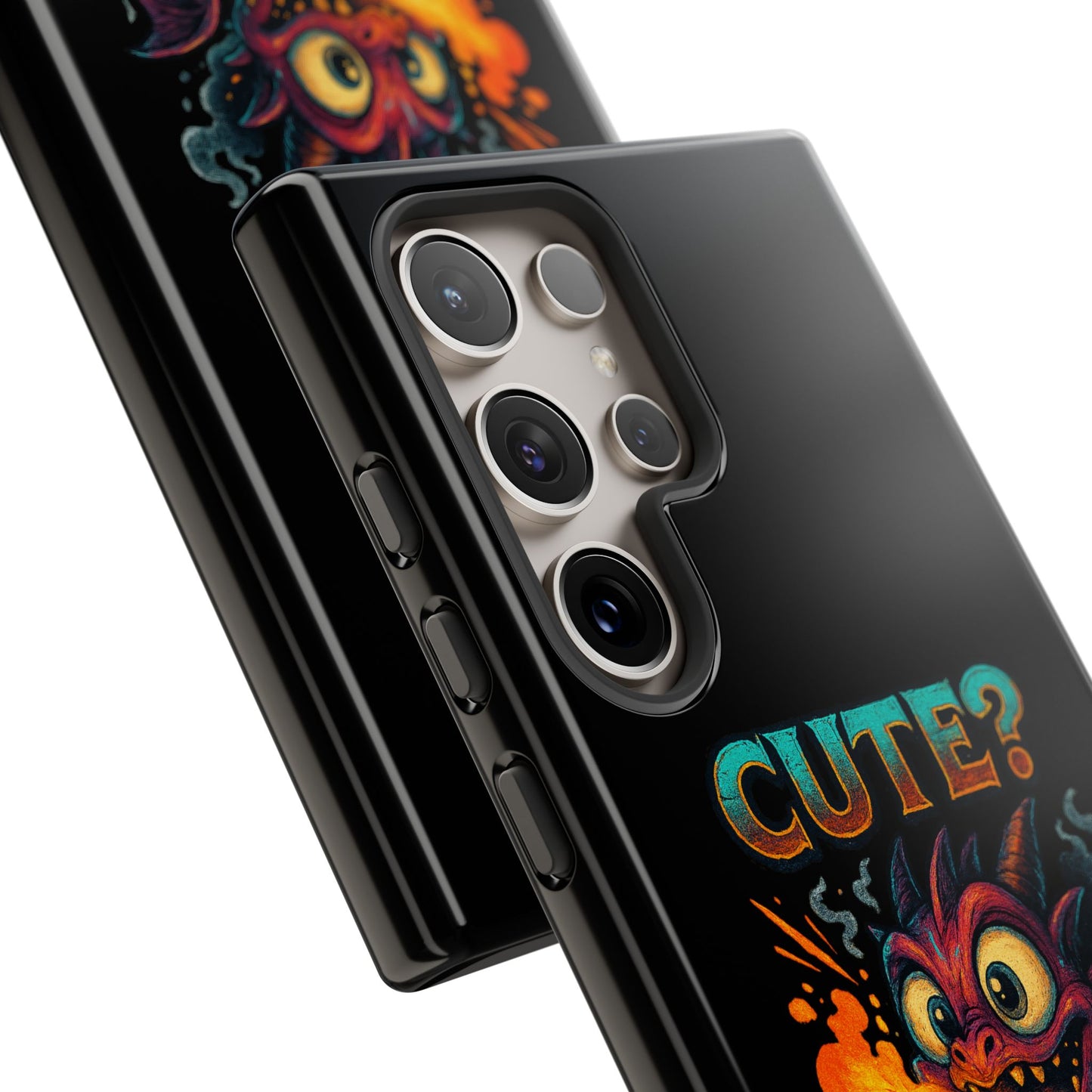 Phone Case — "Cute? I Prefer Dangerously Charming" Dragon Monster Protective Cover