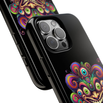 Psychedelic Jester Phone Case — Colorful Creepy Clown Tough Case