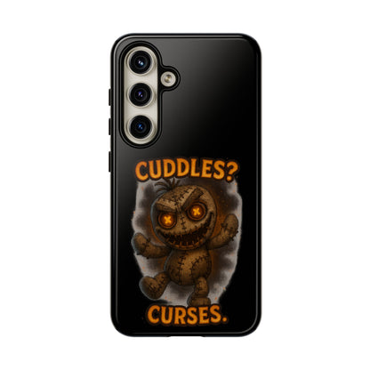 Phone Case — 'Cuddles? Curses.' Voodoo Doll Gothic Protective Case