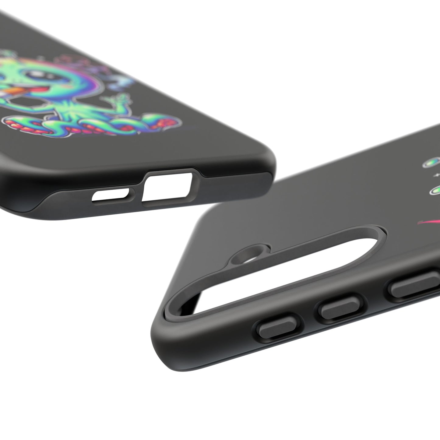 Alien Smoking Rainbow Joint Phone Case — Cute Psychedelic Cannabis iPhone Cover