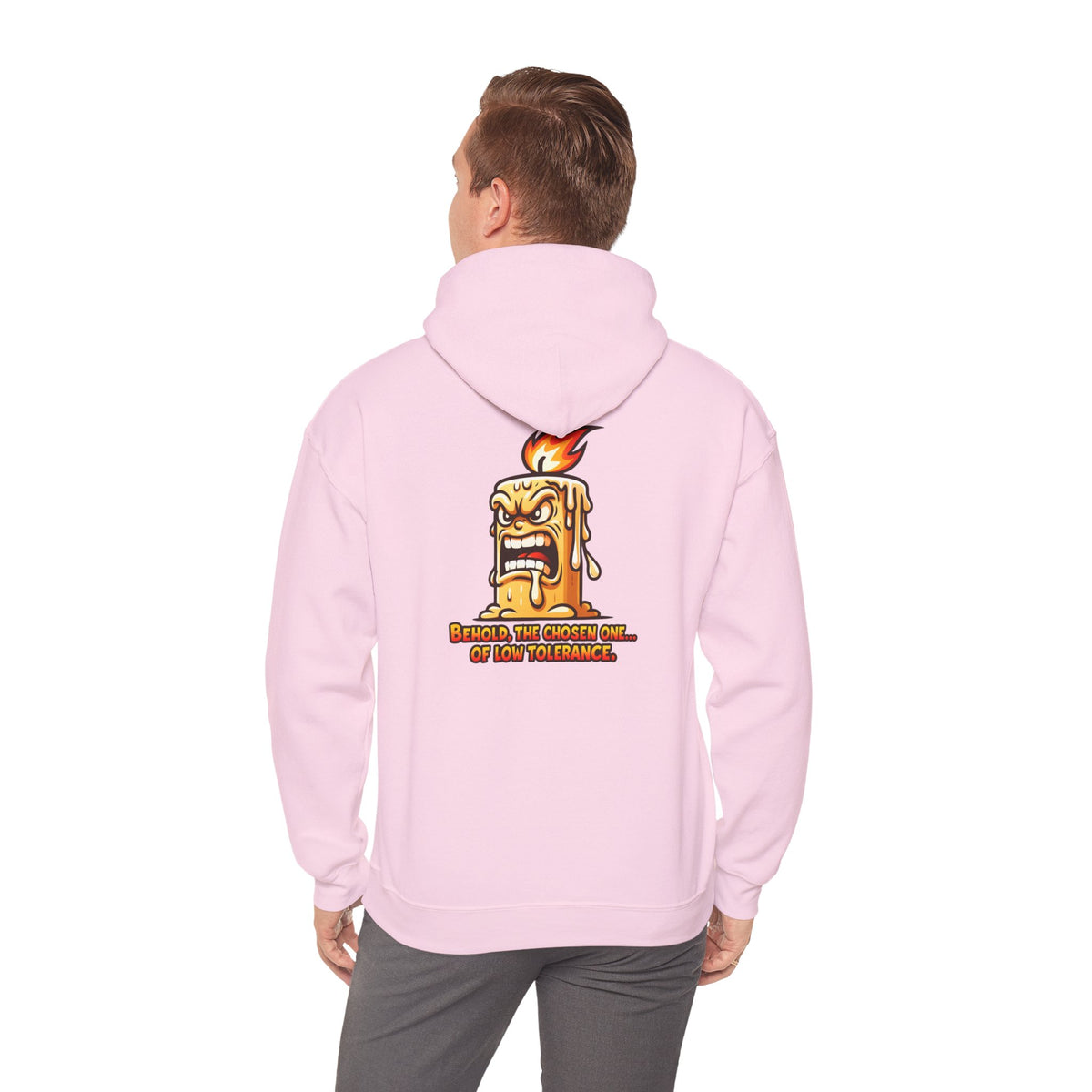 Hoodie — Spicy Candle Melt Comic Design (“Because I’m Candles and... My Tolerance”)