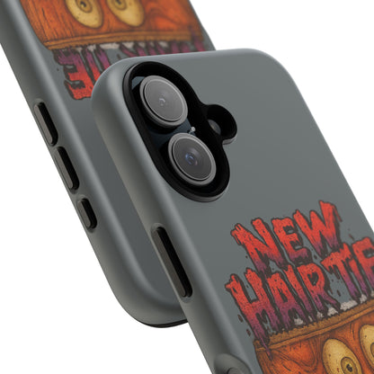 Phone Case — 'New Hairte' Funny Grinning Tongue-Out Monster Design