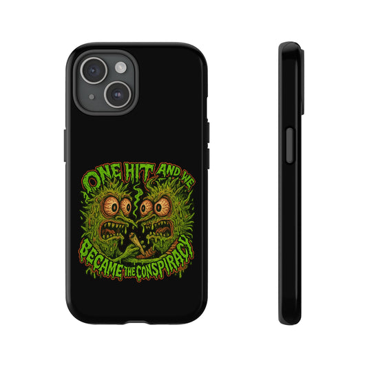 Phone Case — 'One Hit and We Became the Conspiracy' Horror Punk Graphic
