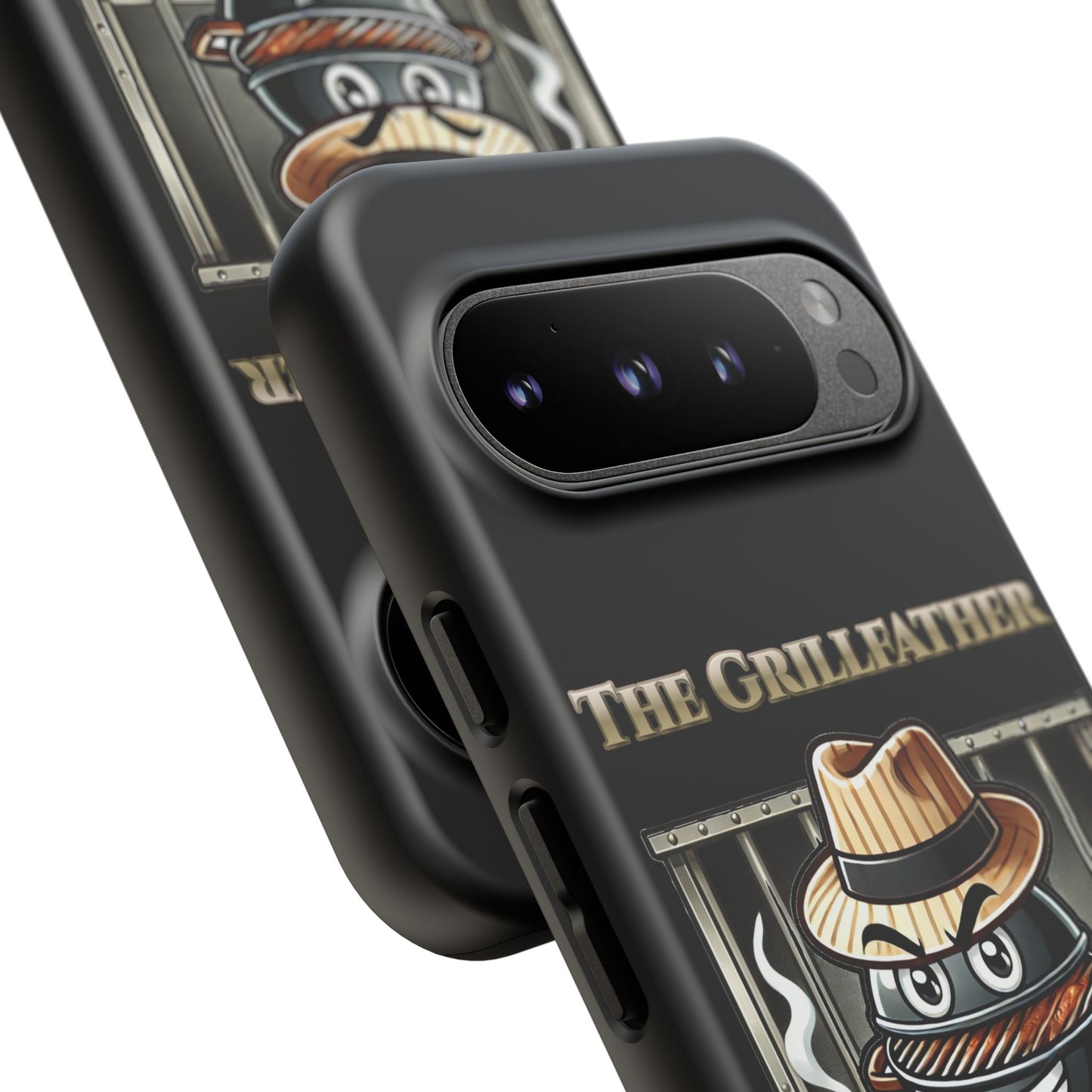 Grillfather Personalized Phone Case — Funny BBQ Smoker Design