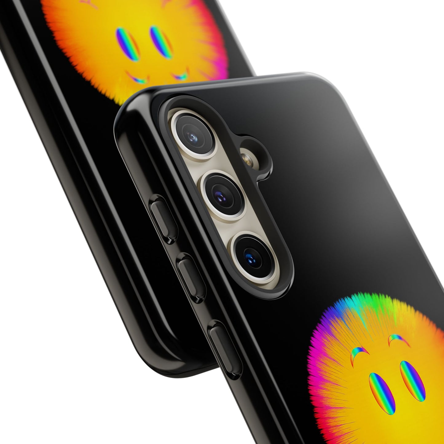 Phone Case — 'Dead Inside, But the Visuals Are Amazing' Rainbow Smiley