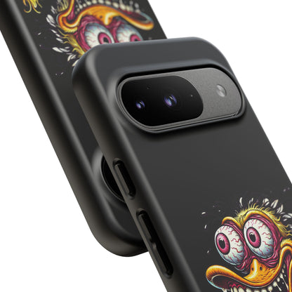 Duck Monster Phone Case — Crazy Cartoon Eye Duck Shock Design Tough Case
