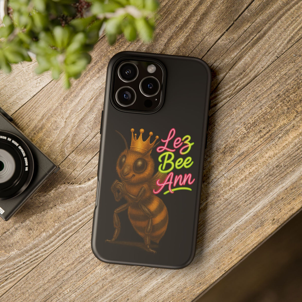 Phone Case — 'Lez Bee Ann' Queen Bee Tough Protective Cover