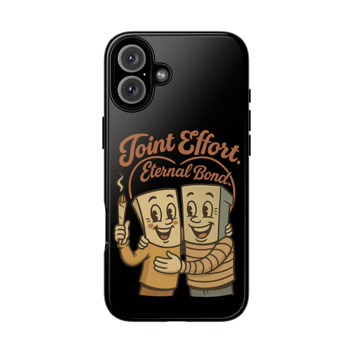 Phone Case — "Joint Effort Eternal Bond" Retro Cannabis Matchstick Design