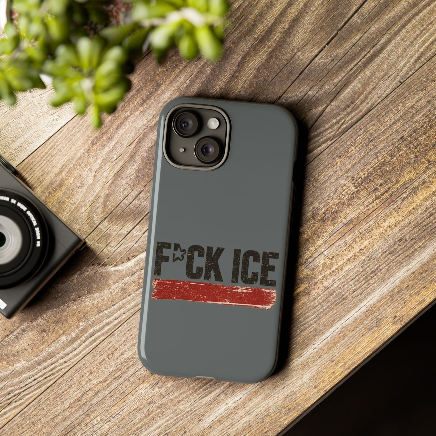 Phone Case - "F*CK ICE" Distressed Protest Design