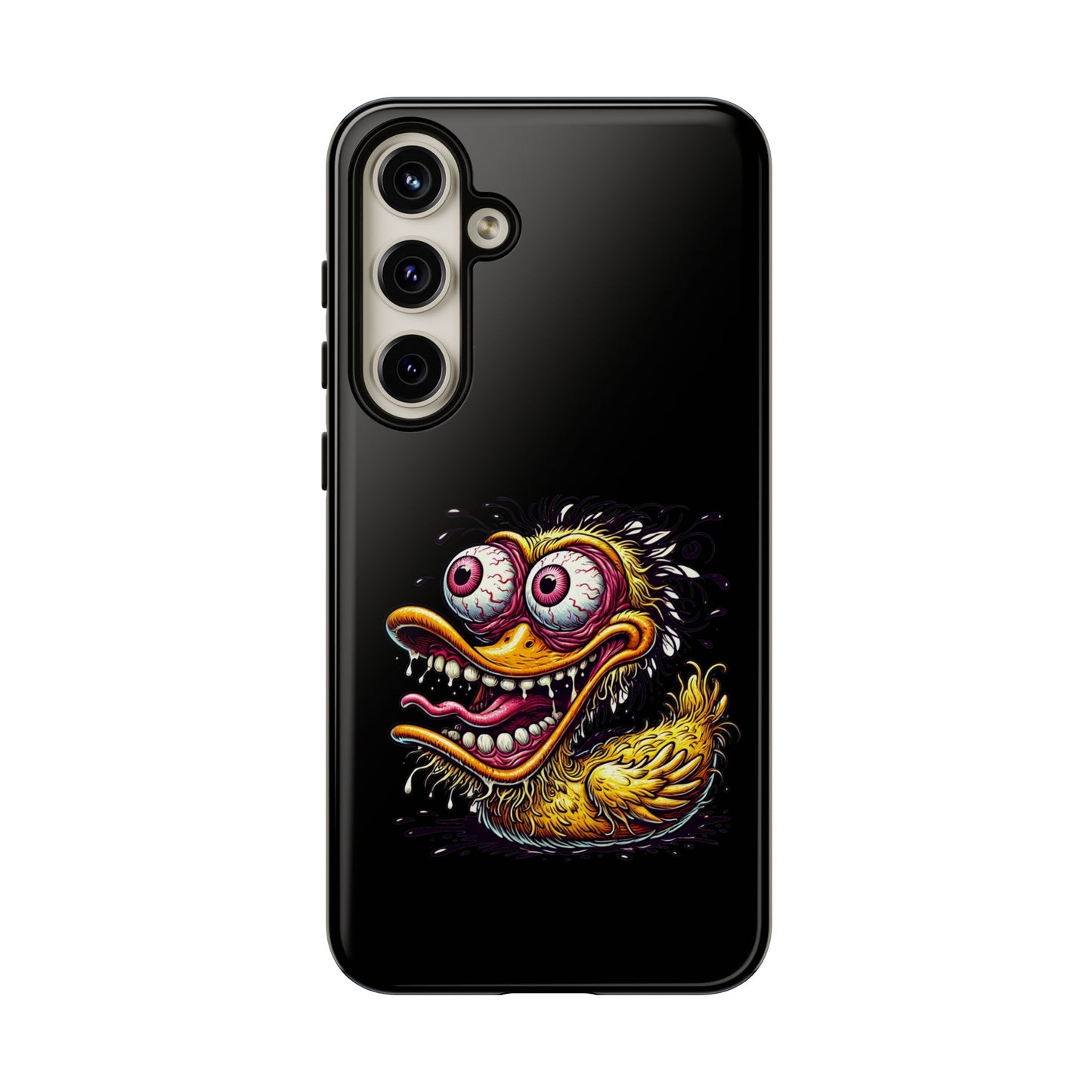 Duck Monster Phone Case — Crazy Cartoon Eye Duck Shock Design Tough Case