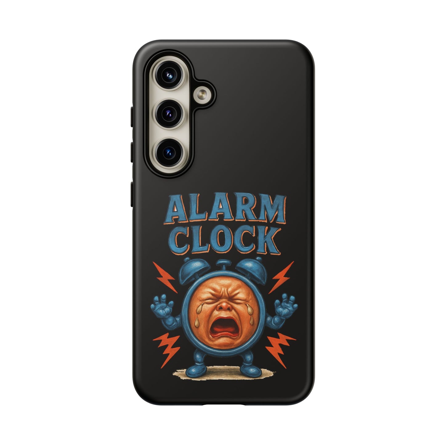 Phone Case — "Alarm Clock" Retro Screaming Clock Protective Cover