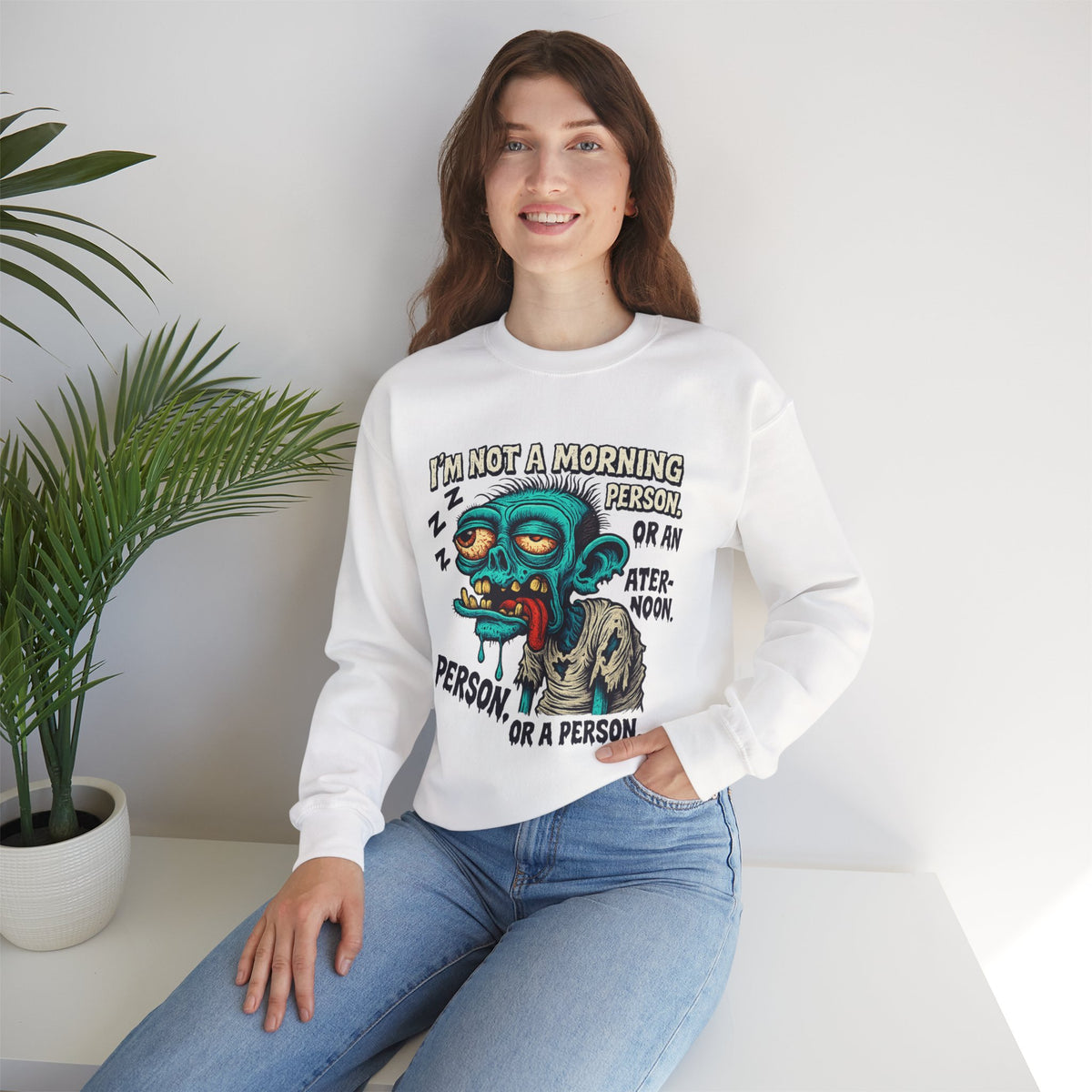 Not a Morning Person Crewneck Sweatshirt