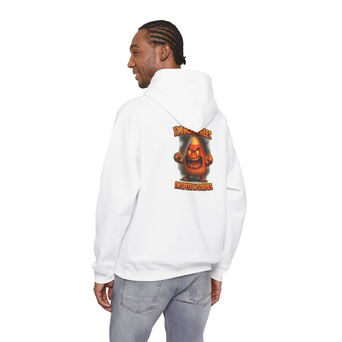 Hoodie — Angry Gnome Graphic "I'm No Gnome, In Spite of Stripes"