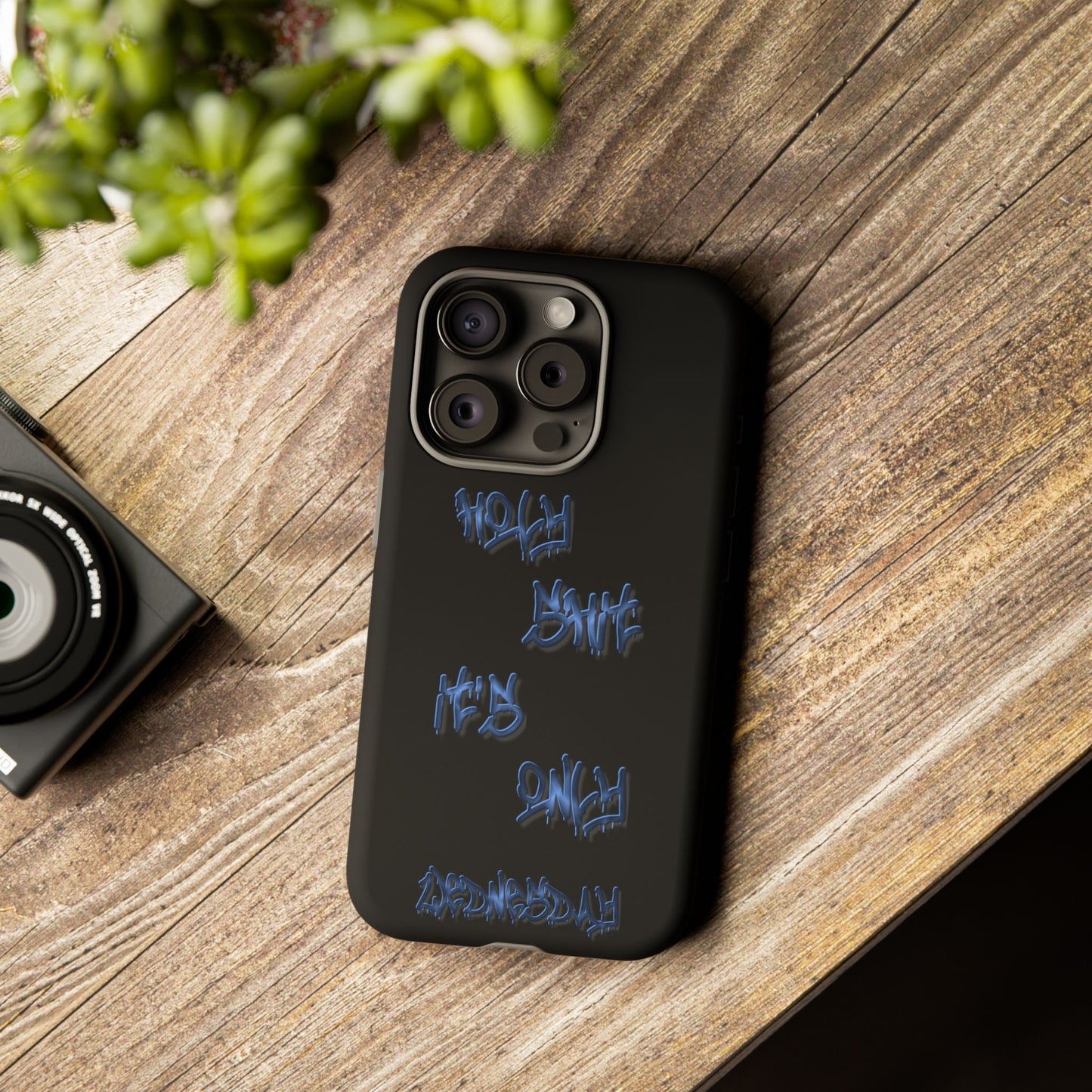 Phone Case — Blue Neon Graffiti "Tough Cases" Protective Cover