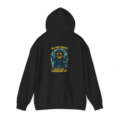 Charging Up Monster Hoodie — "All Smiles" Cozy Graphic Sweatshirt