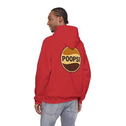 Poopsi Logo Hoodie — Funny Retro Soda Parody Sweatshirt