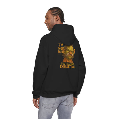 Troll Face Hoodie — "I'm Not Rude, You're Just Exhausting" Graphic Hoodie