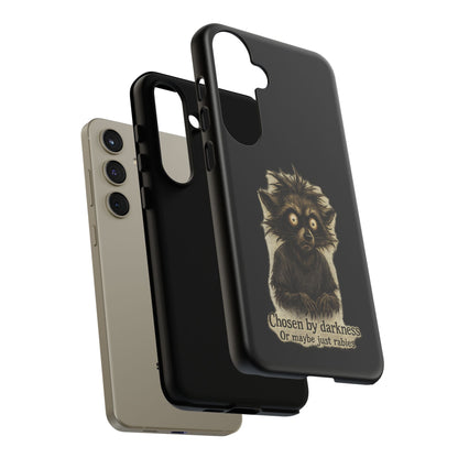 Phone Case — "Chosen by Darkness (Or Maybe Just Rabies)" Cute Creepy Lemur Design