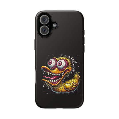 Duck Monster Phone Case — Crazy Cartoon Eye Duck Shock Design Tough Case