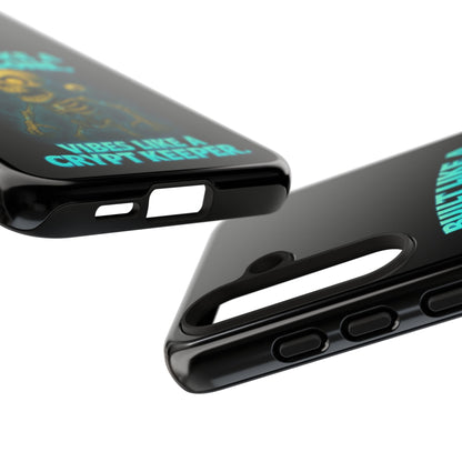 Phone Case — "Built Like a Wishbone, Vibes Like a Crypt Keeper" Skeleton Tough Case