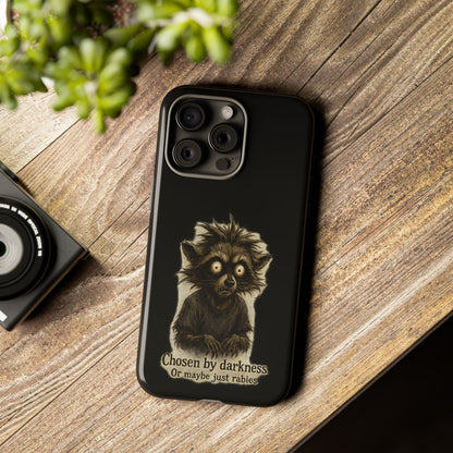Phone Case — "Chosen by Darkness (Or Maybe Just Rabies)" Cute Creepy Lemur Design