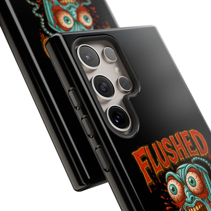 Phone Case — "Flushed But Not Forgotten" Horror Graphic iPhone Cover