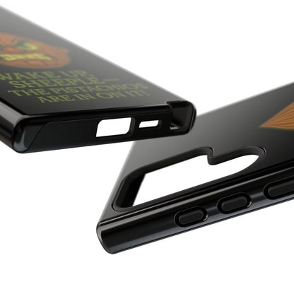 Angry Pistachio Phone Case — "Wake Up, Sheeple — The Pistachios Are In On It!"
