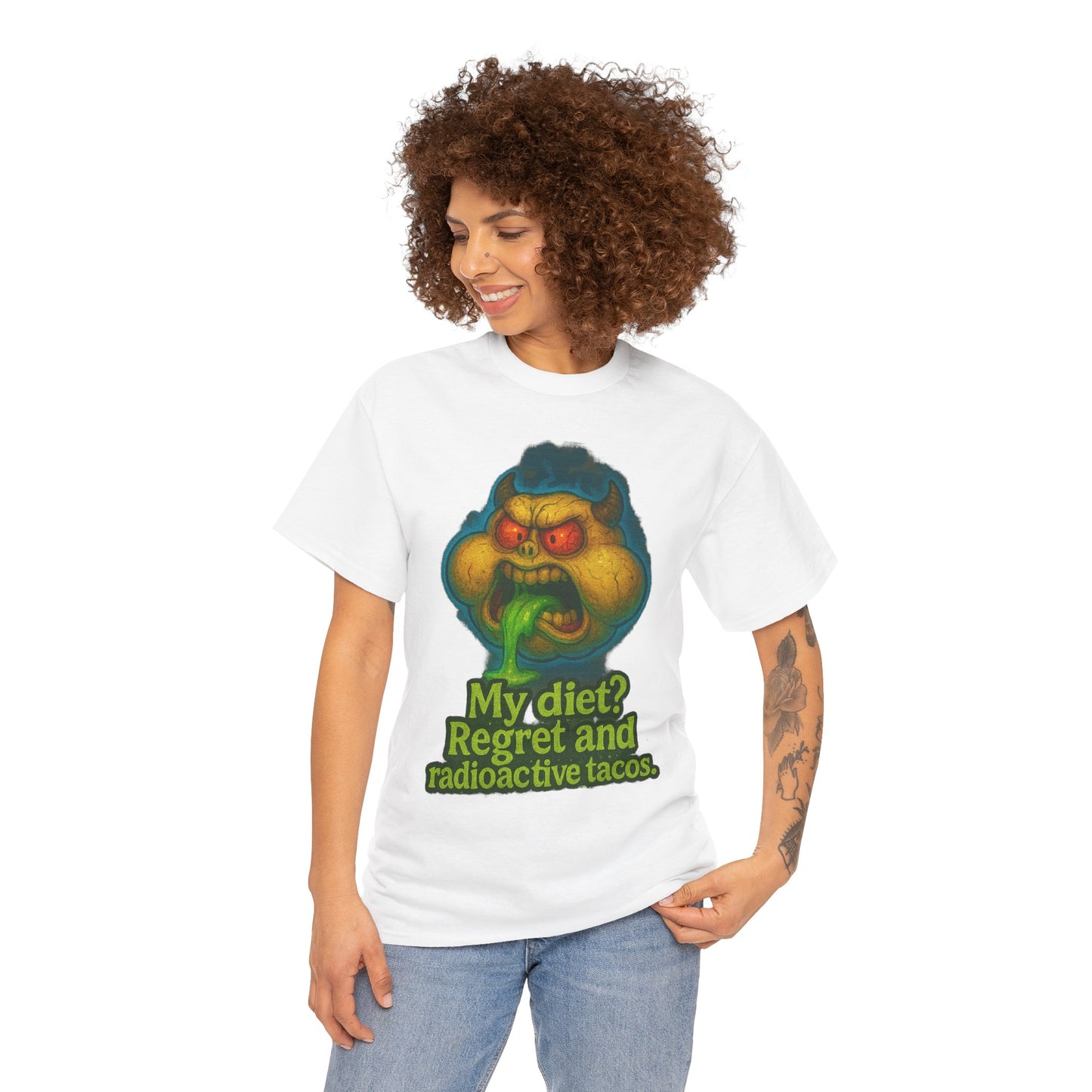 My Diet? Regret and Radioactive Tacos T-Shirt | Mutant Taco Graphic