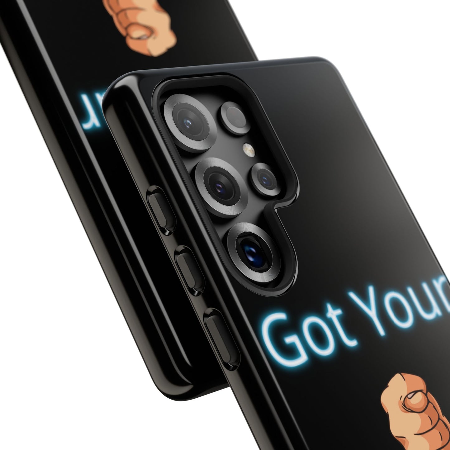 Got Your Nose Phone Case — Funny Neon Fist Design