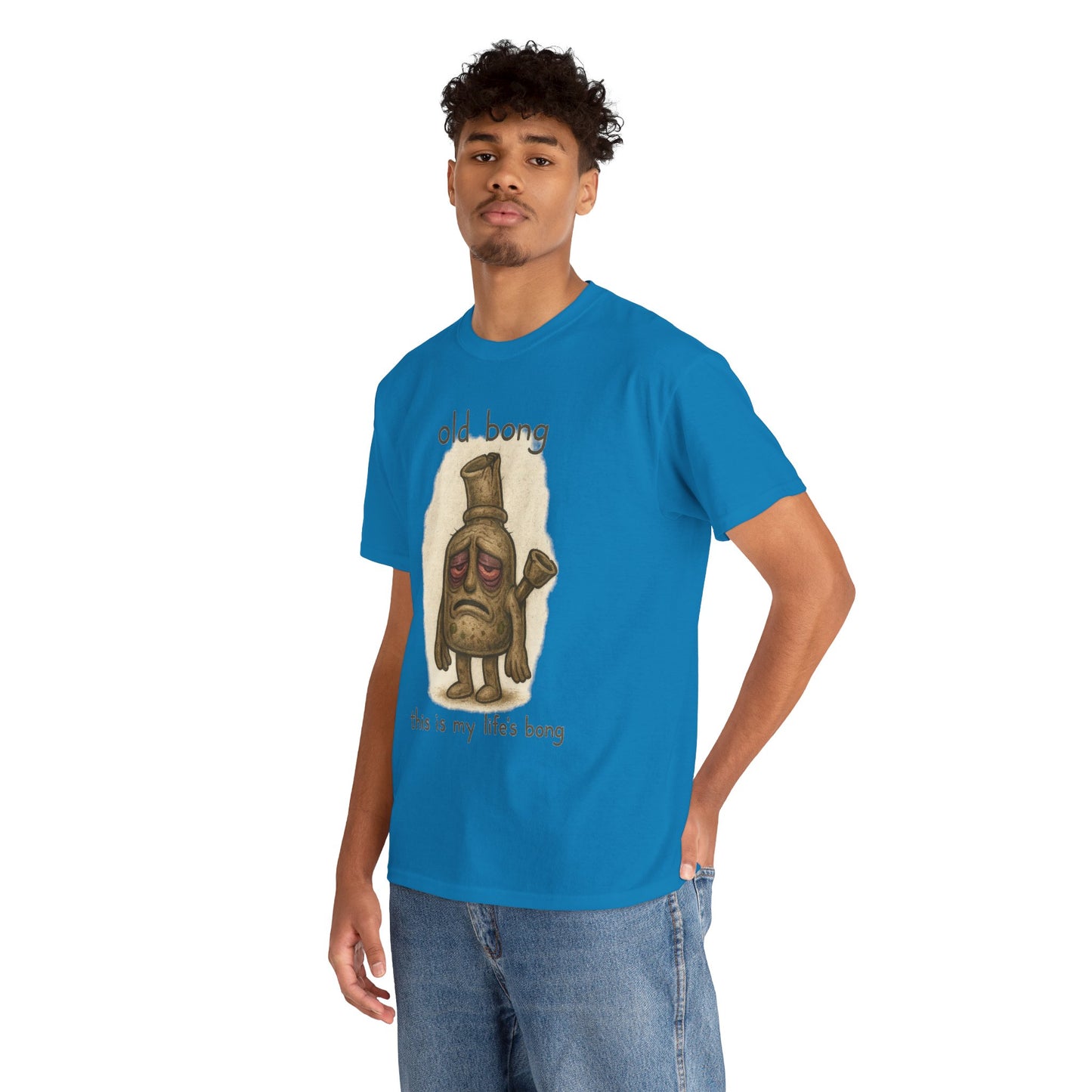 Old Bong illustration T-Shirt | 'this is my life's bong' humorous art