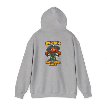 Pumpkin Punch Hoodie — "Smash First, Roast Seeds Later" Halloween Sweatshirt