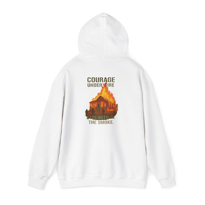 Courage Under Fire Firefighter Hoodie