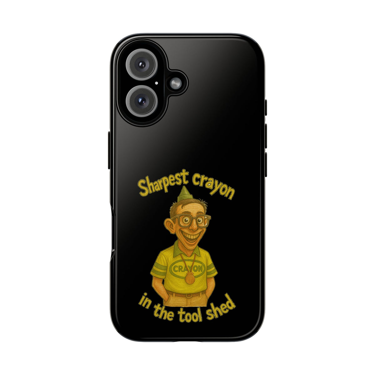 Phone Case — "Sharpest Crayon in the Tool Shed" Retro Teacher/Geek Protective Cover