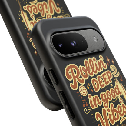 Phone Case — "Rollin' Deep in Good Vibes" Cartoon Retro Design