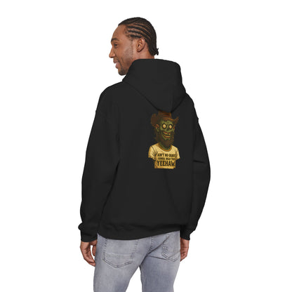 Zombie Cowboy Hoodie — "Ain't No Grave Can Hold This Man Down YEEHAW" Graphic