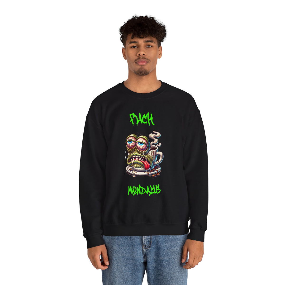 F*** Mondays Coffee Zombie Crewneck Sweatshirt
