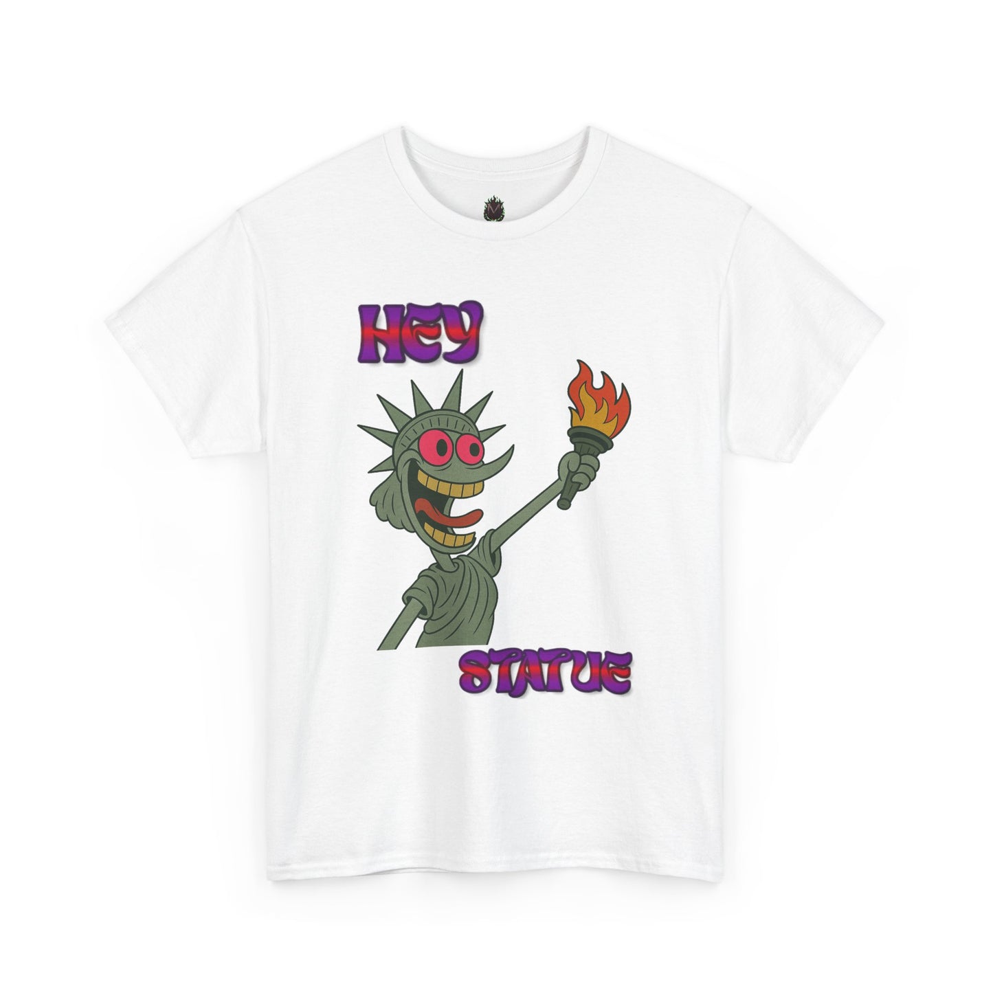 Funny Statue of Liberty Tee, Unisex Cotton T-Shirt, Gift for Friends, Summer