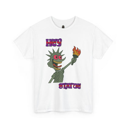 Funny Statue of Liberty Tee, Unisex Cotton T-Shirt, Gift for Friends, Summer