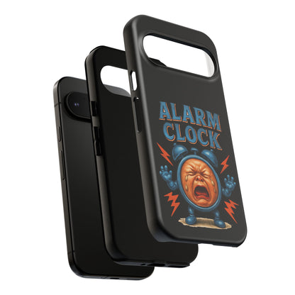 Phone Case — "Alarm Clock" Retro Screaming Clock Protective Cover