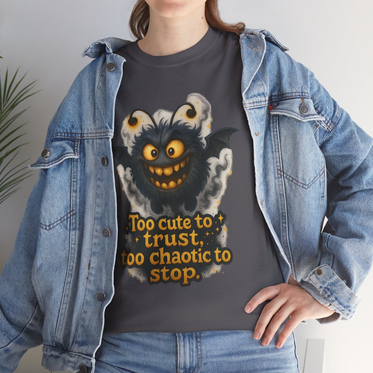 Too Cute To Trust Chaotic Monster T-Shirt | Cute Spooky Halloween Tee