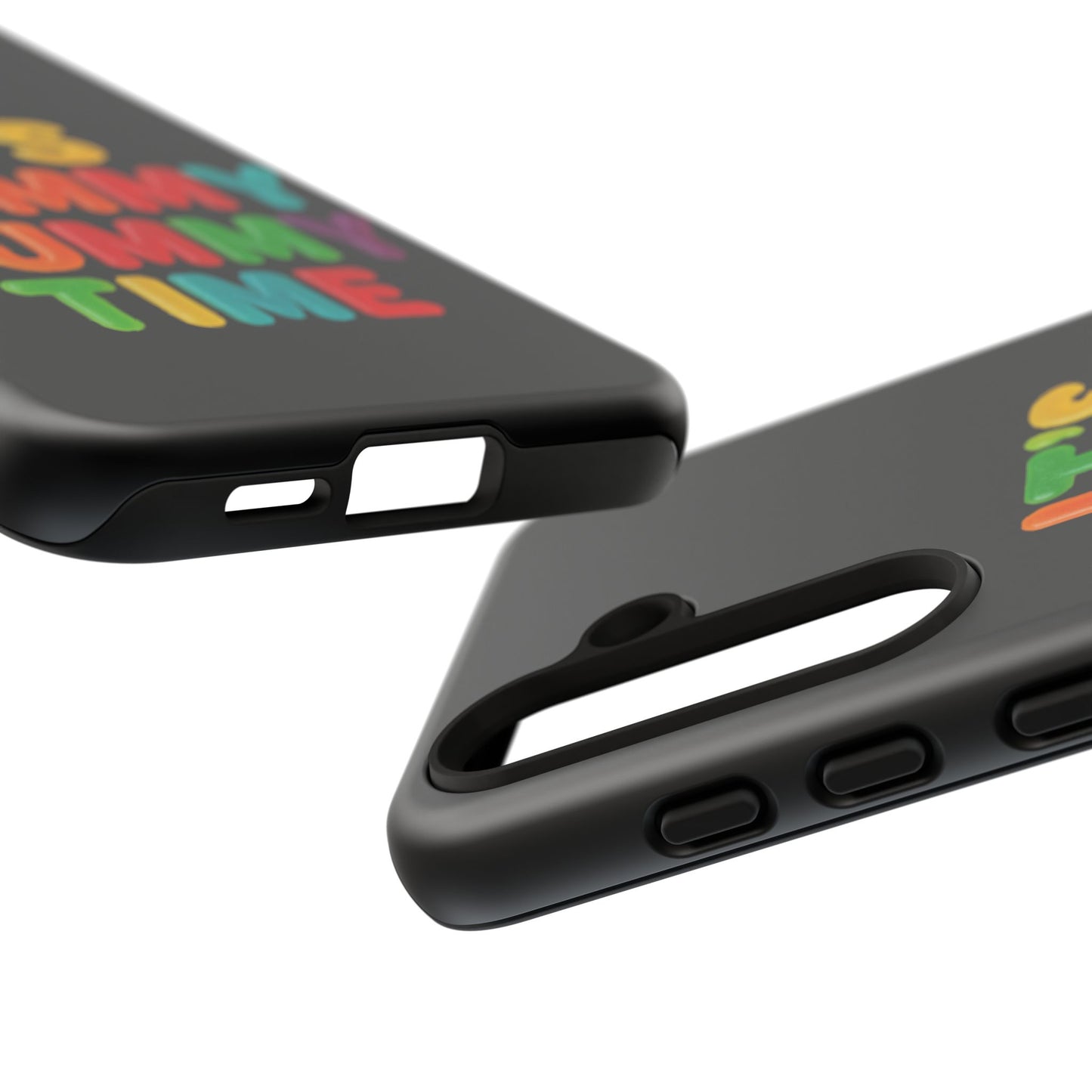 Phone Case — "It's Gummy Nummy Time" Colorful Candy Lettering Protective Case