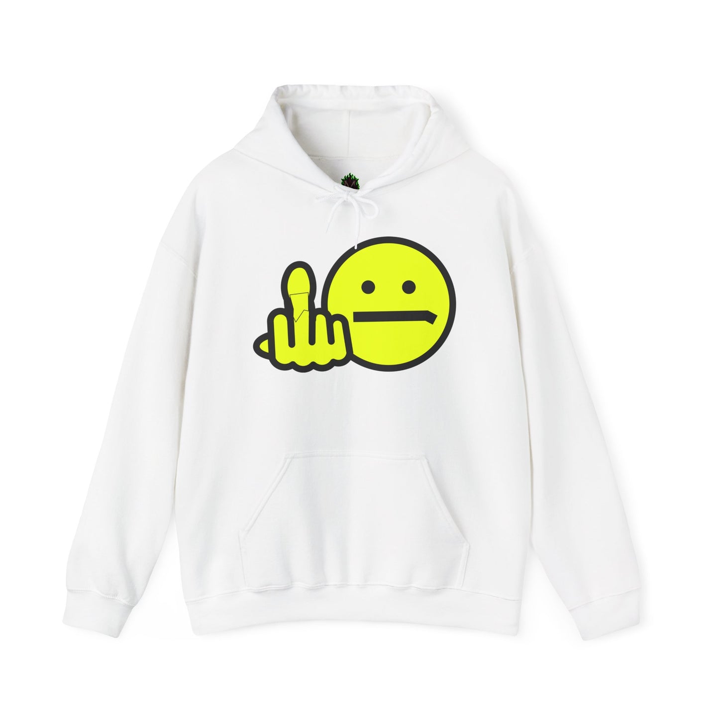Middle Finger Smiley Hoodie – Zero F*cks Given
