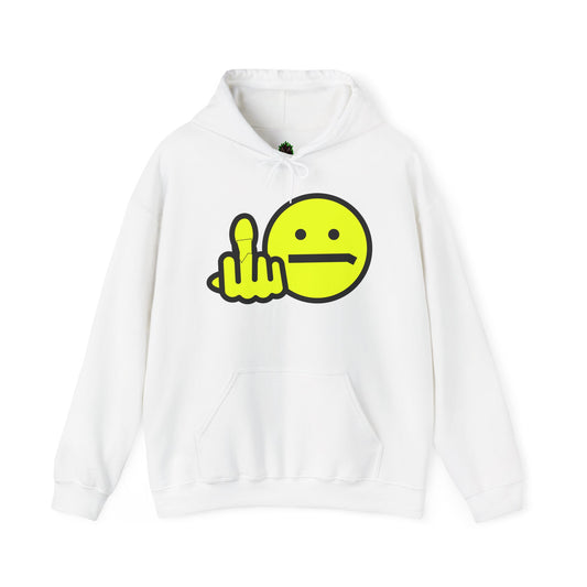 Middle Finger Smiley Hoodie – Zero F*cks Given